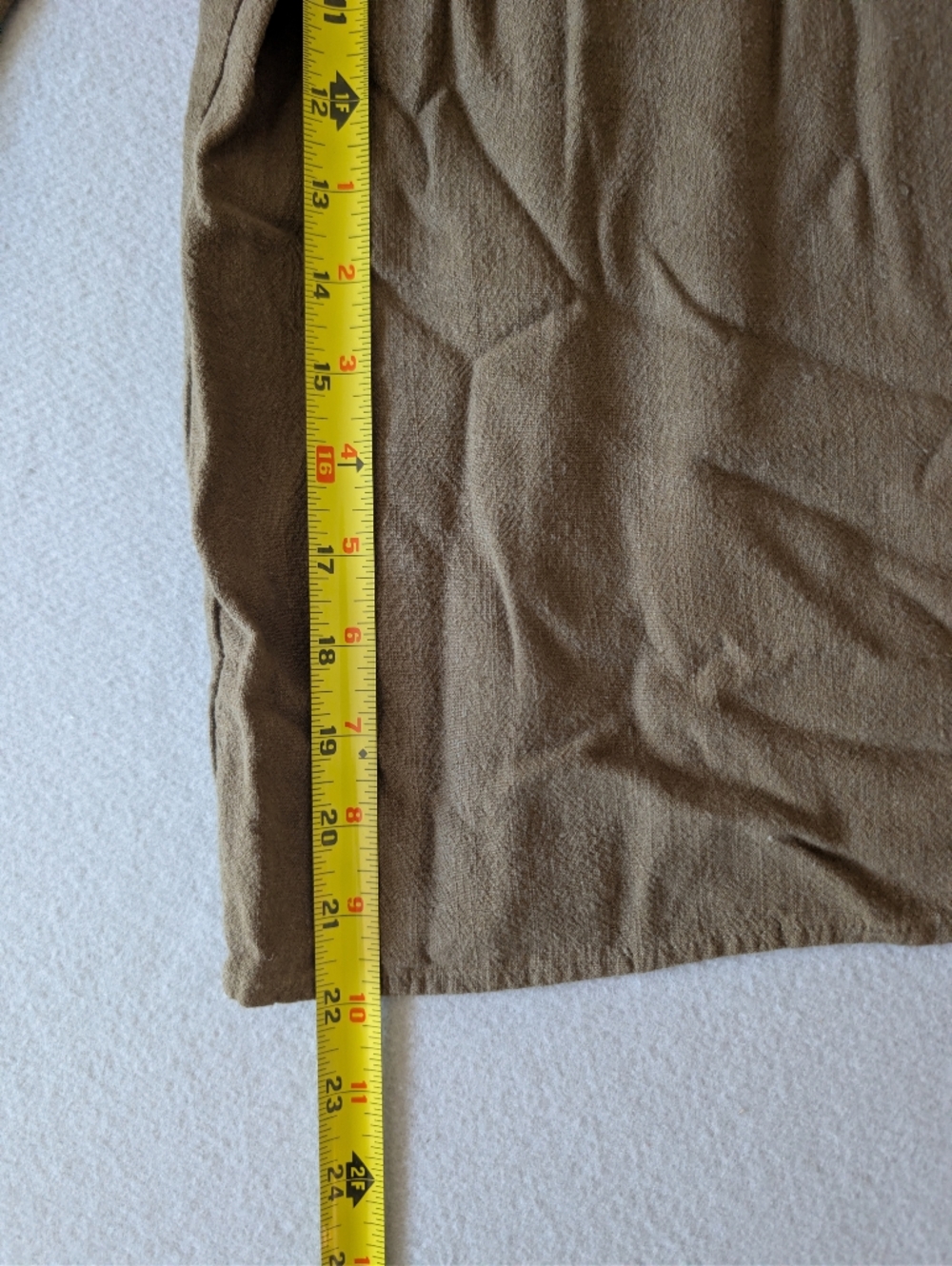 Linen Blend Green Gaucho Capri Cropped Wide Leg Pants High Rise Size S Beach Eco image 10